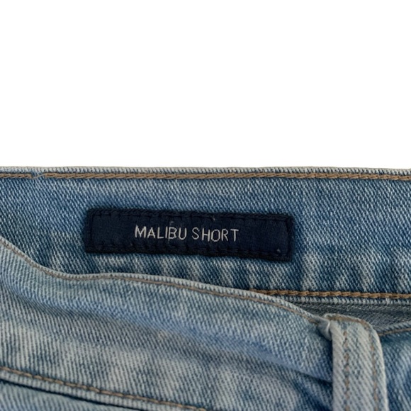 Lucky Brand 30” denim floral stitch edge raw hem low rise Malibu short - Picture 6 of 8